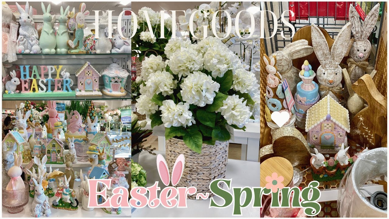 Decoración de Pascua y Primavera 2025 | SPRING/EASTER 2025 🌷🐣: ¡Lo Más Nuevo y Hermoso en HomeGoods!