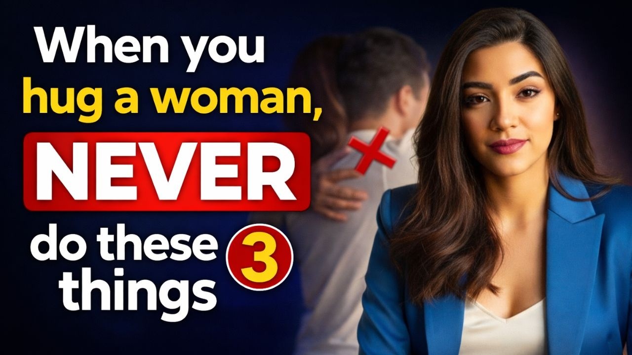 When you hug a woman, NEVER do these 3 things.