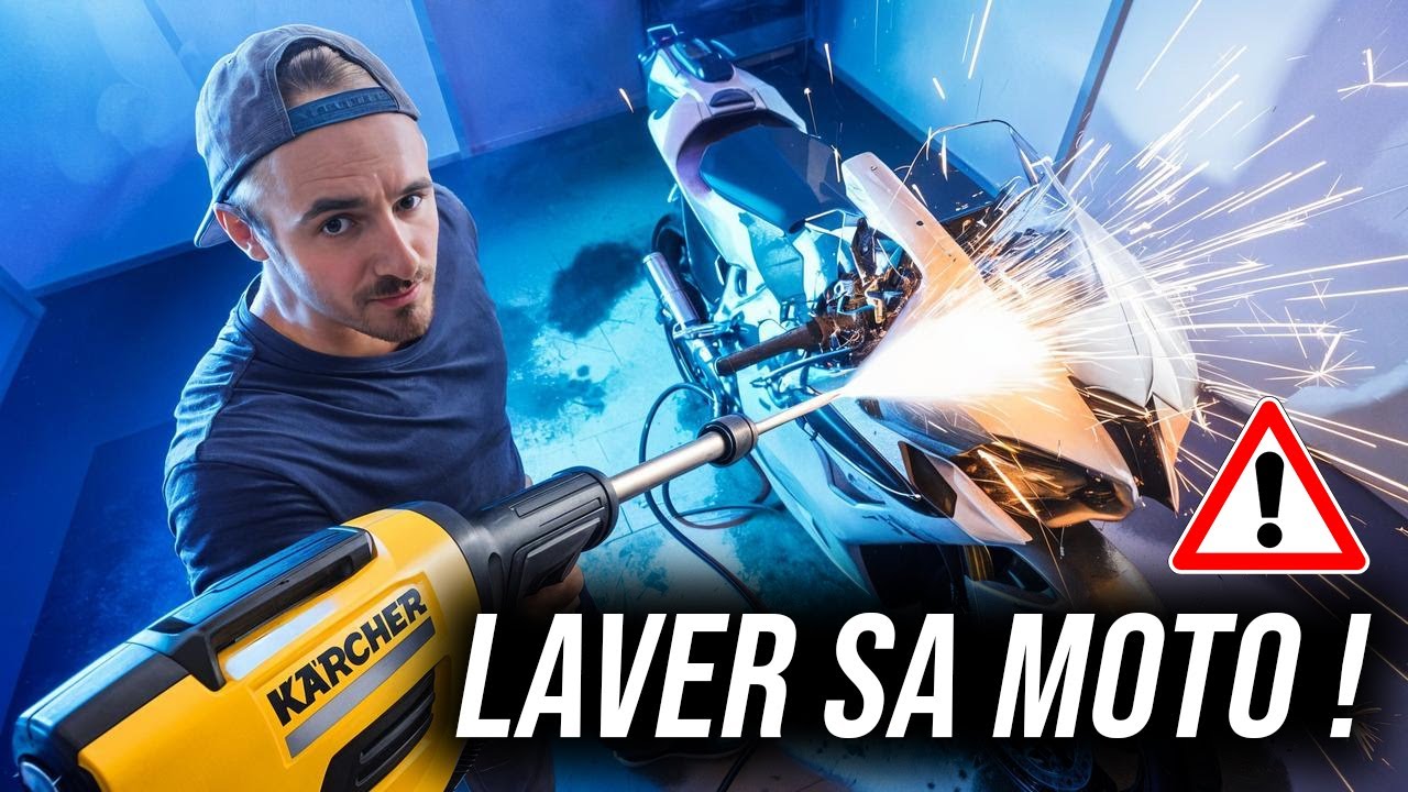 Comment bien laver sa moto au Karcher ? 🚴‍♂️💦 Les erreurs courantes à éviter ❌