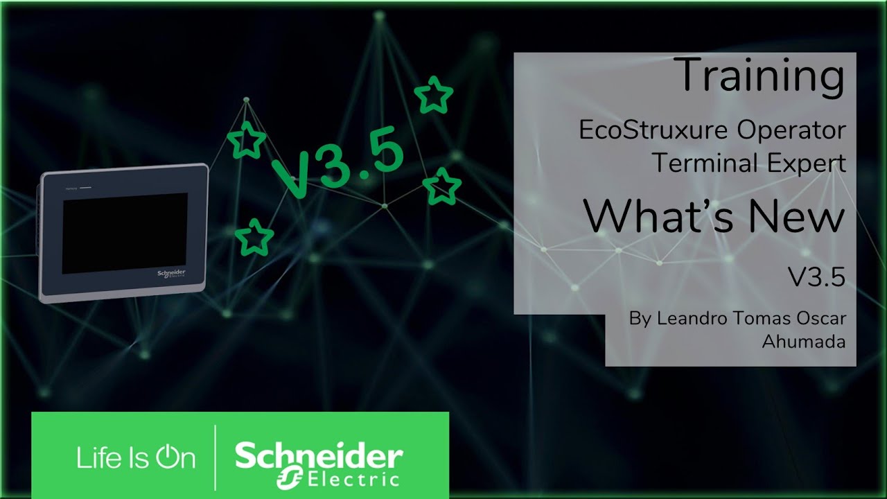 Что нового в EcoStruxure Operator Terminal Expert v3.5