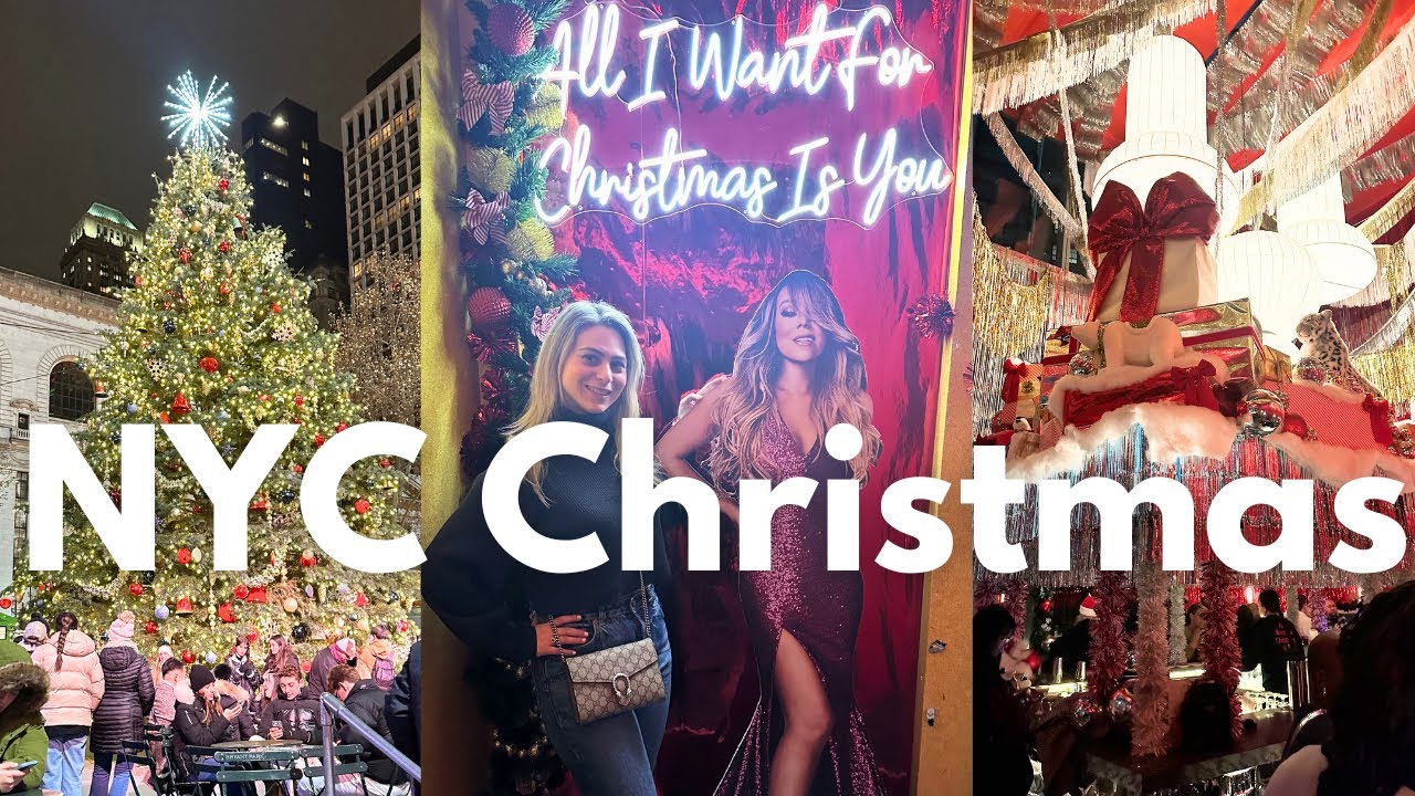 Perfect Christmas in NYC🎄Mariah Carey Pop Up Bar, Bryant Park Winter Village and More!