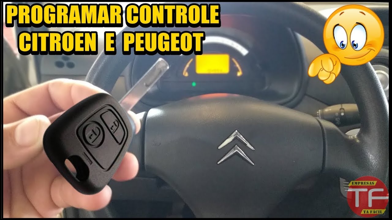 Como programar o controle original Citroen e Peugeot
