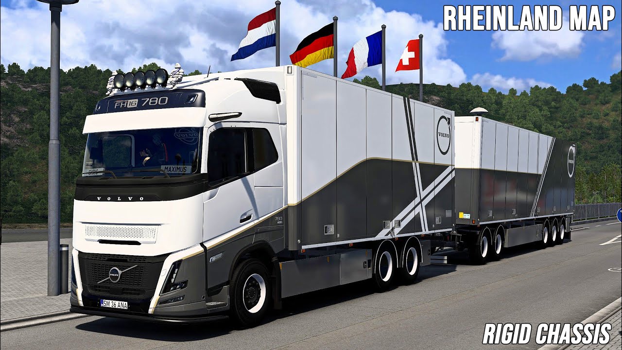 ETS2 Rigid Chassis TRUCK Lang Lkw I Rheinland Map [2897] EURO TRUCK SIMULATOR 2