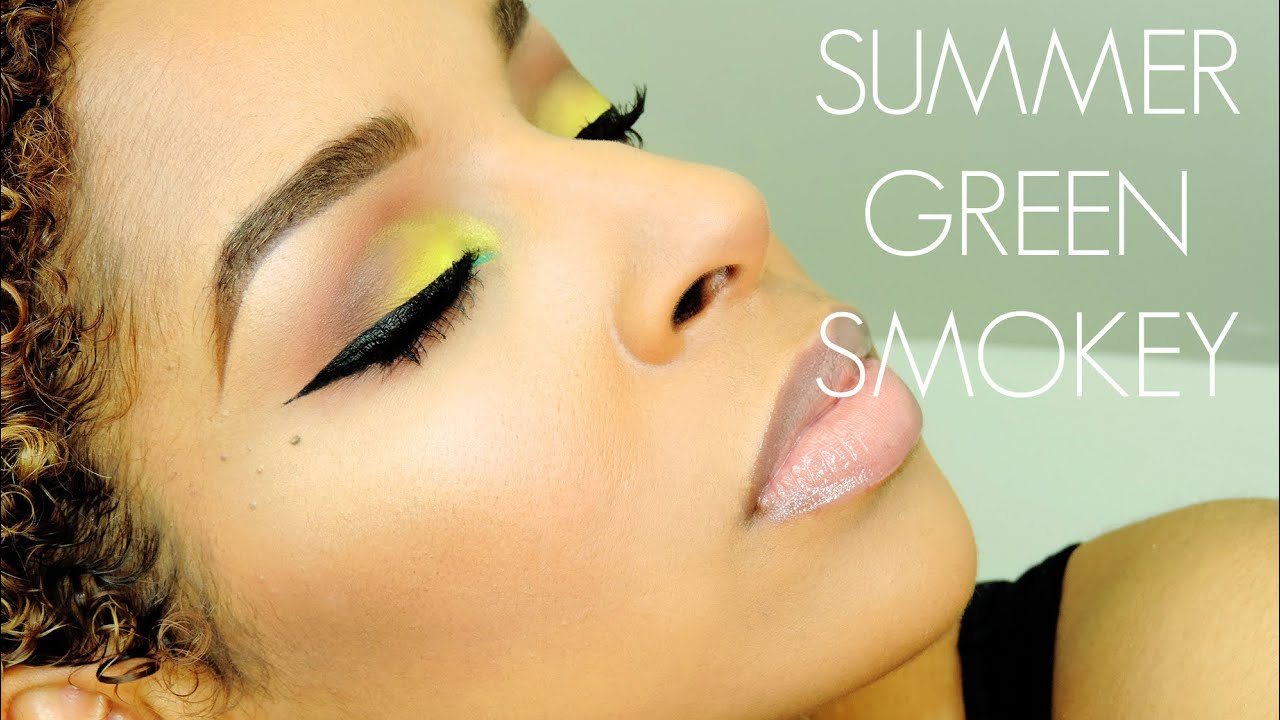 Summer Green Smokey Makeup tutorial