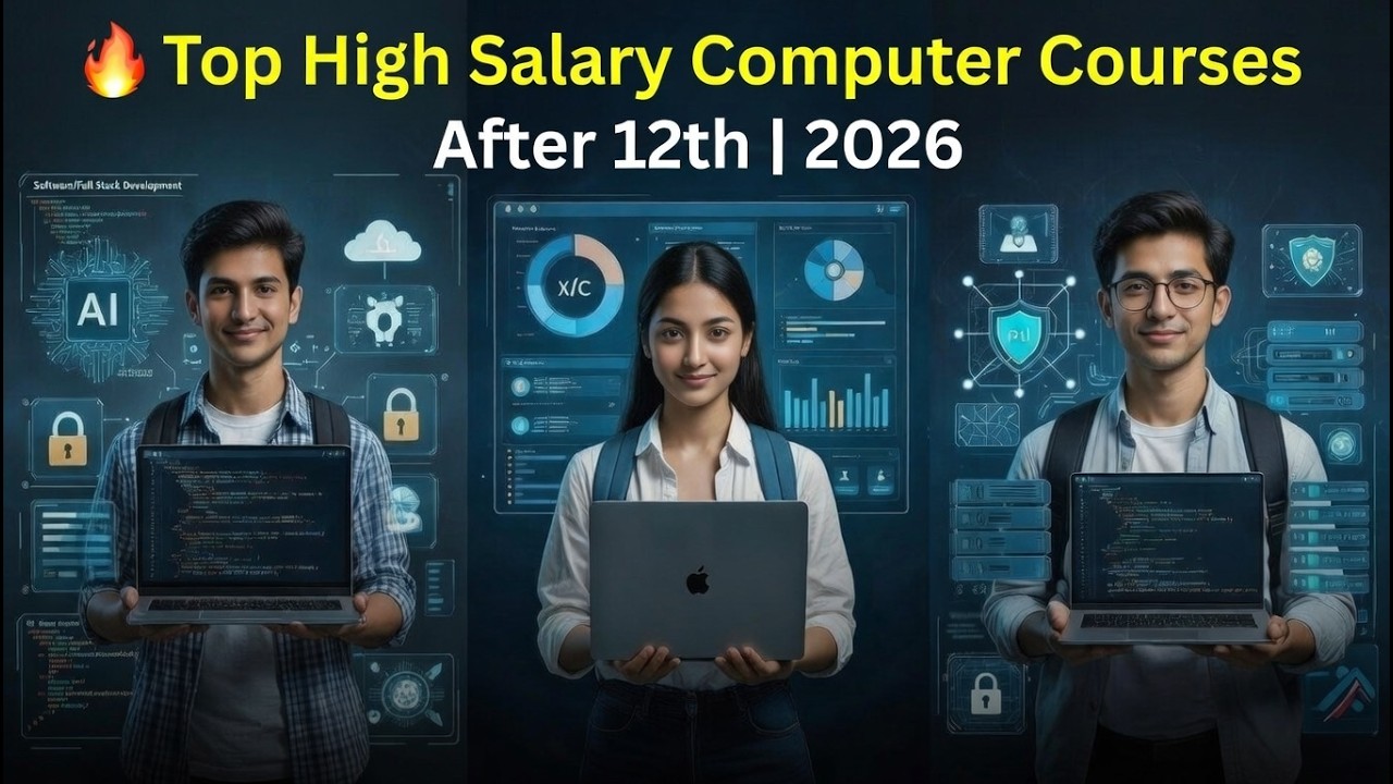 Top  High Salary Computer Courses After 12th in 2026  | Career options after 12th