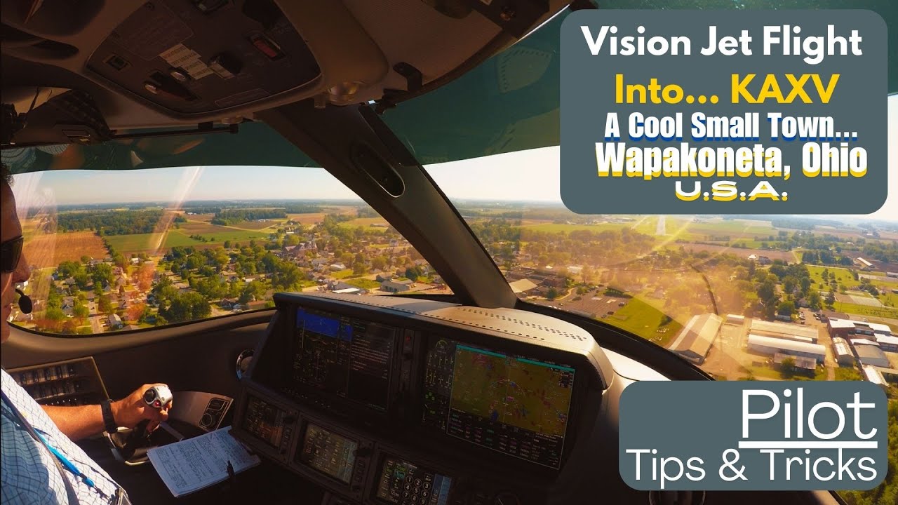 Cirrus SF50 Vision Jet Visits Wapakoneta OH (actually New Knoxville, OH) Plus Pilot Tips & Tricks