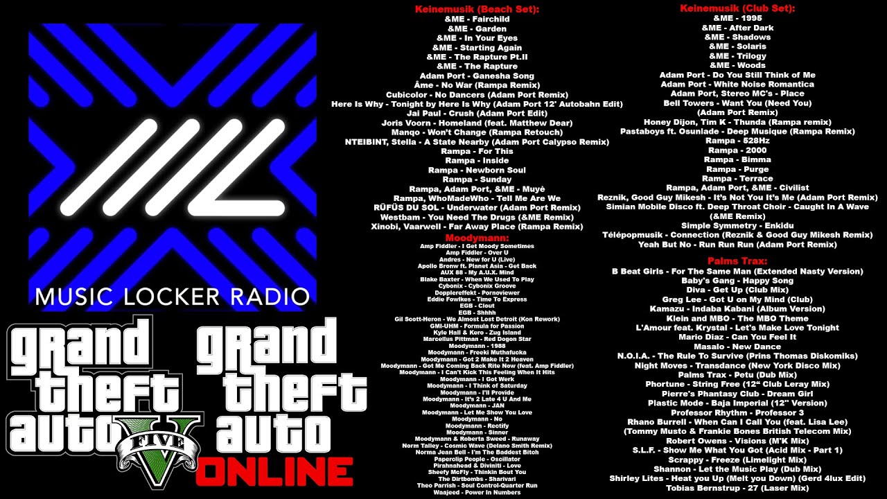 GTA V/GTA Online - Music Locker Radio