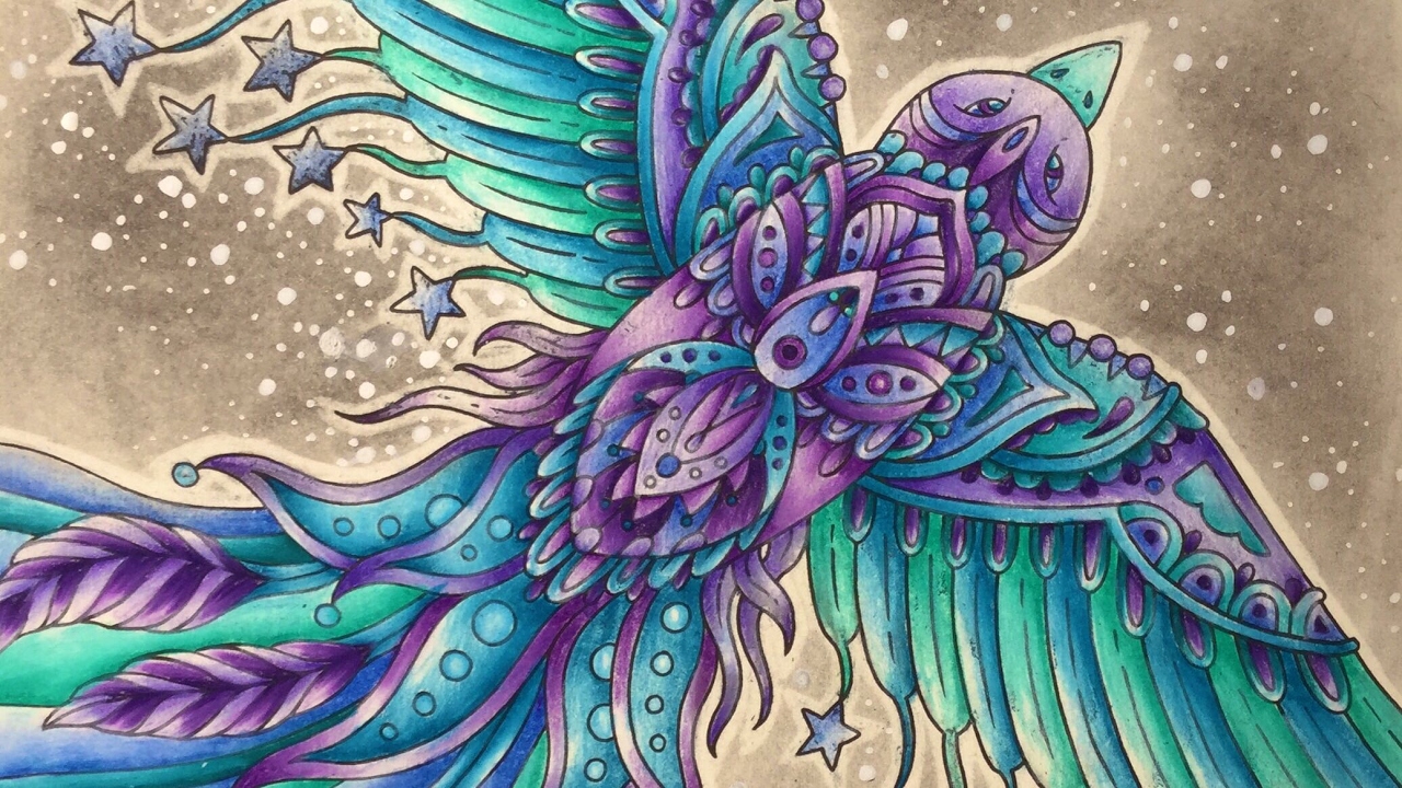 SEASONS / TIDEVARV by Hanna Karlzon- prismacolor pencils - color along