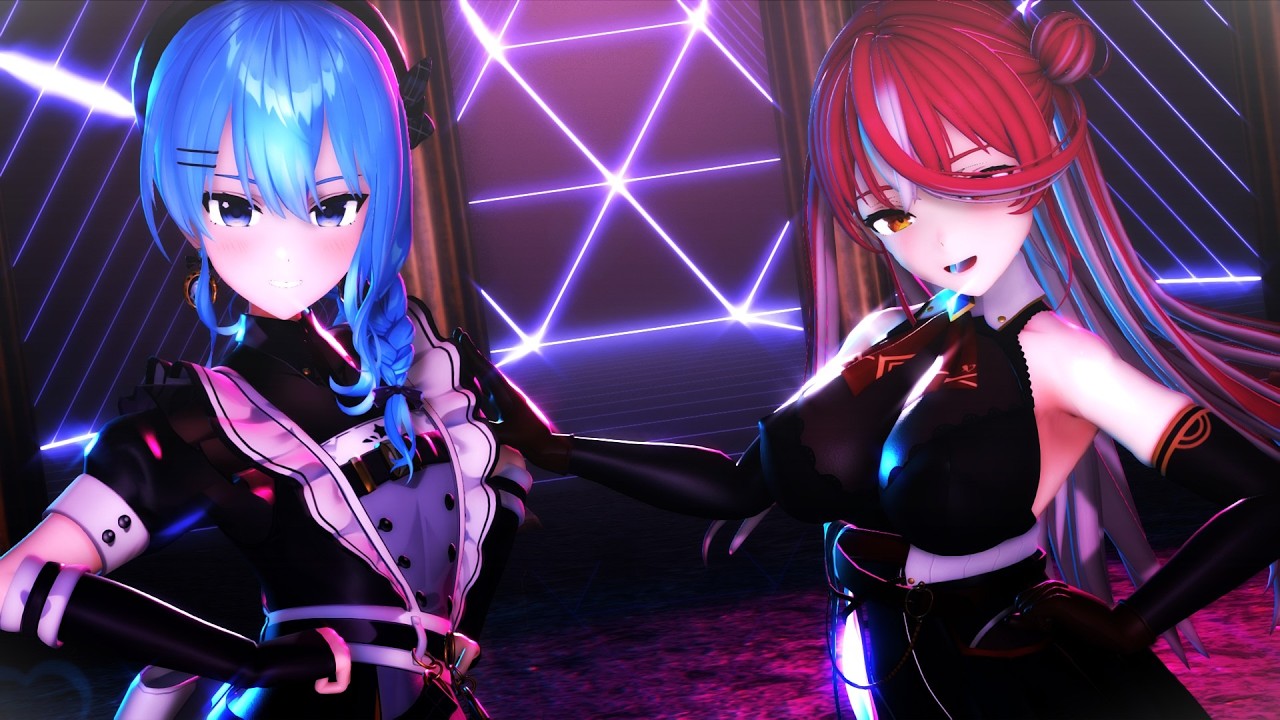 【MMD】星街すいせい＆宝鐘マリン - Chatter Chatter【Hololive】