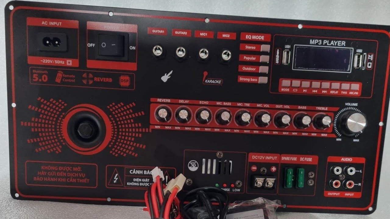 Sửa mạch loa kéo reverb dsp 300 bị ngắt khi hát lớn