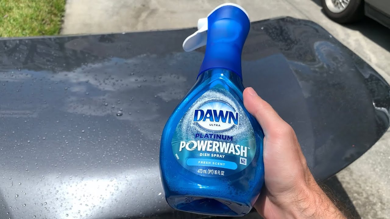 Тест полосок для мытья Dawn Powerwash в сравнении с Zymol Carbon Wax
