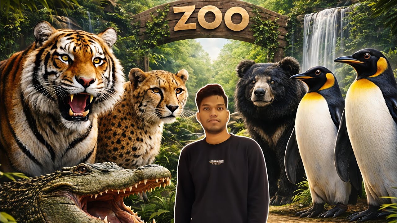 Me at the Zoo😱 - Mumbai Zoo 🐅