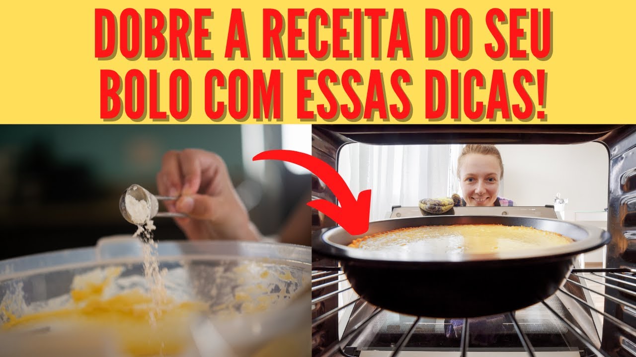 COMO DOBRAR RECEITA DE BOLO?