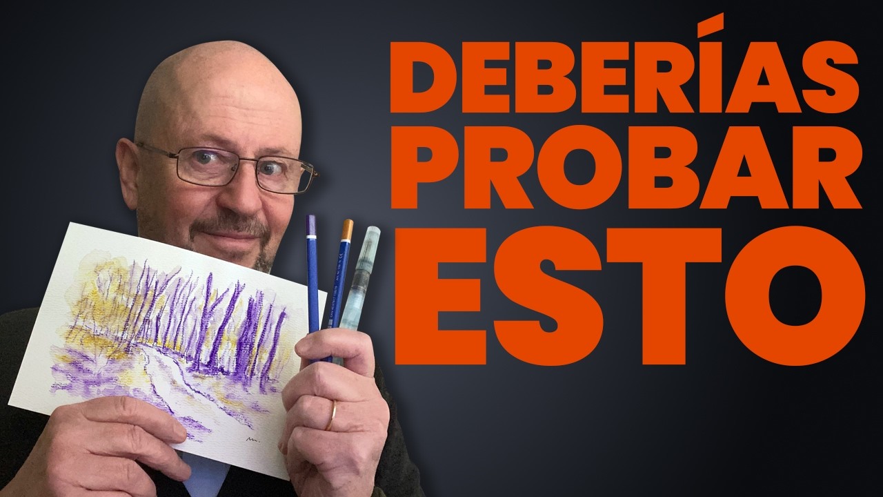 Potencia tu CREATIVIDAD con sólo 2 LÁPICES ACUARELABLES | Ejercicio práctico
