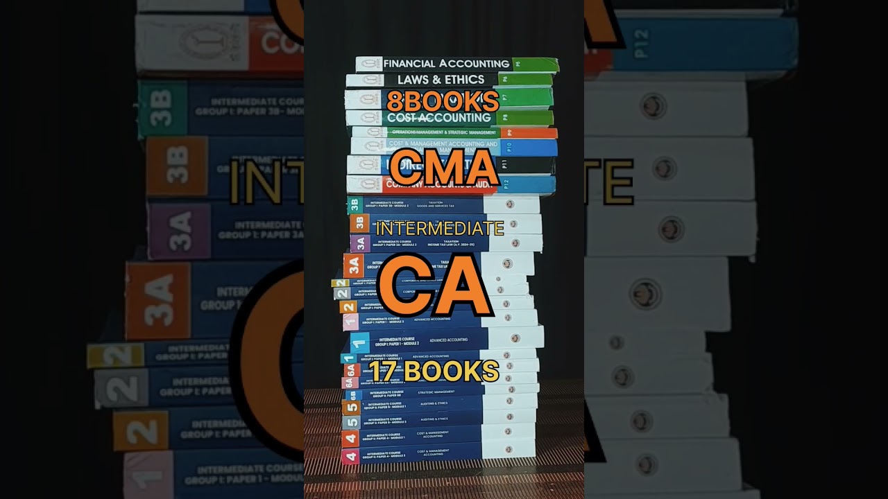 CA vs CMA🔥🔥Books unboxing #caintermediate   #cmaintermediate #icai