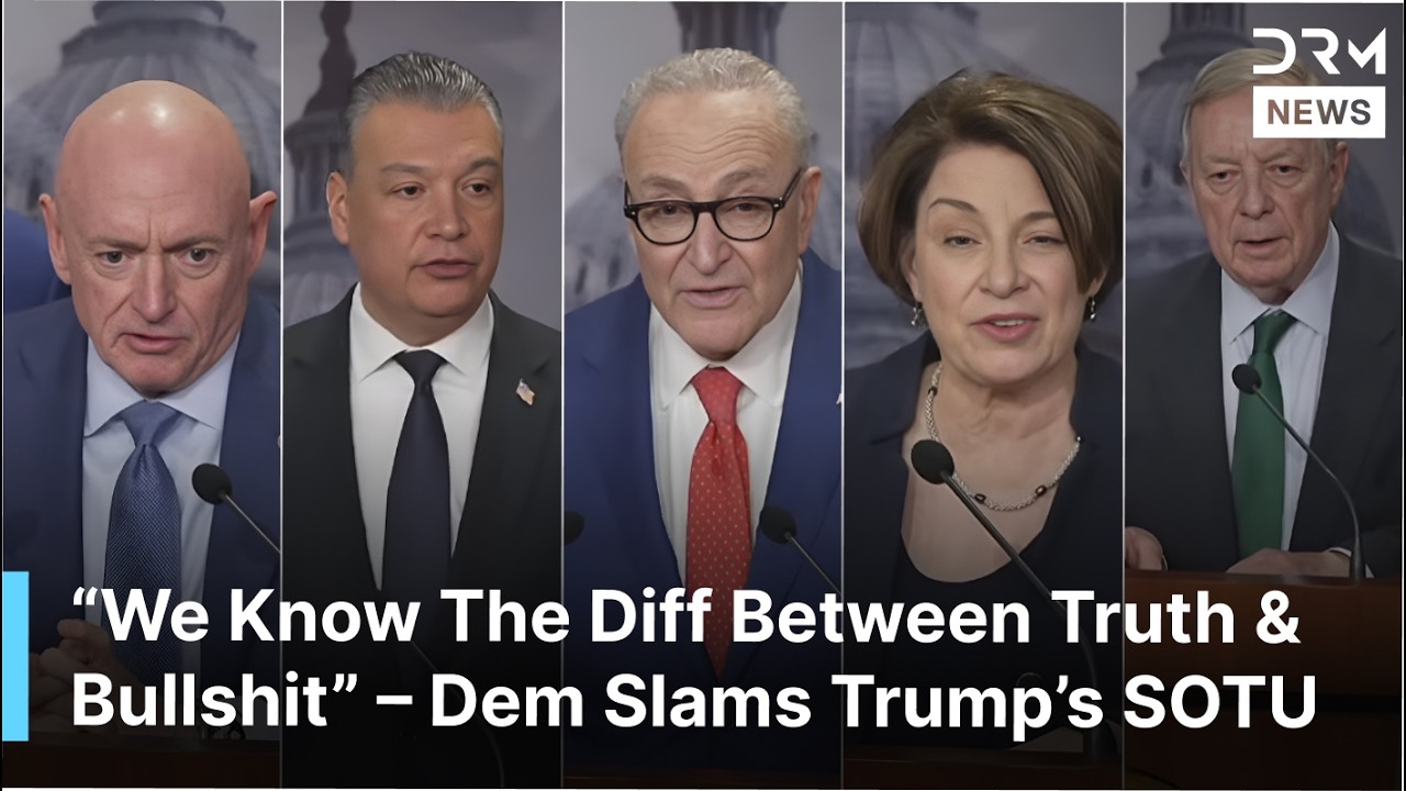 Senate Democrats Blast Trump Ahead of State of the Union Speech | DRM News | AC1F
