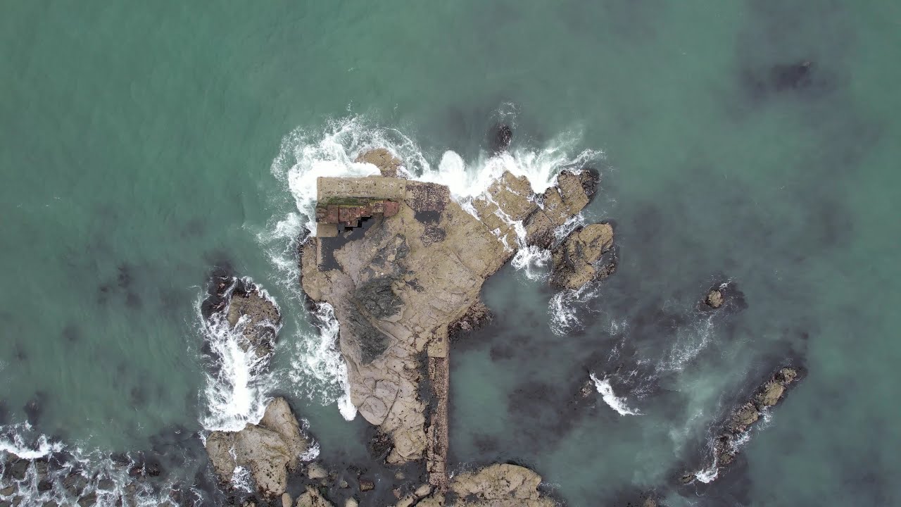 SWC300 - Drone views of Portpatrick, Scotland