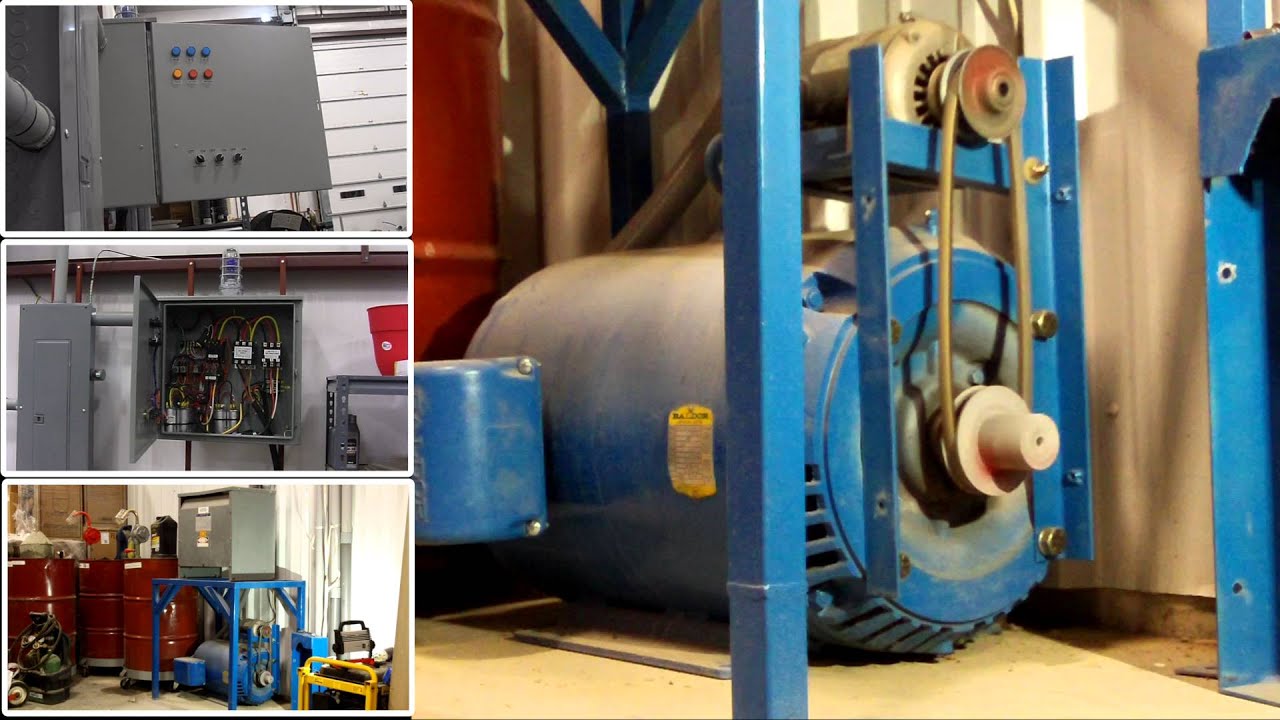 Pony Motor Rotary Phase Converter Startup Sequence: 240v to 480v
