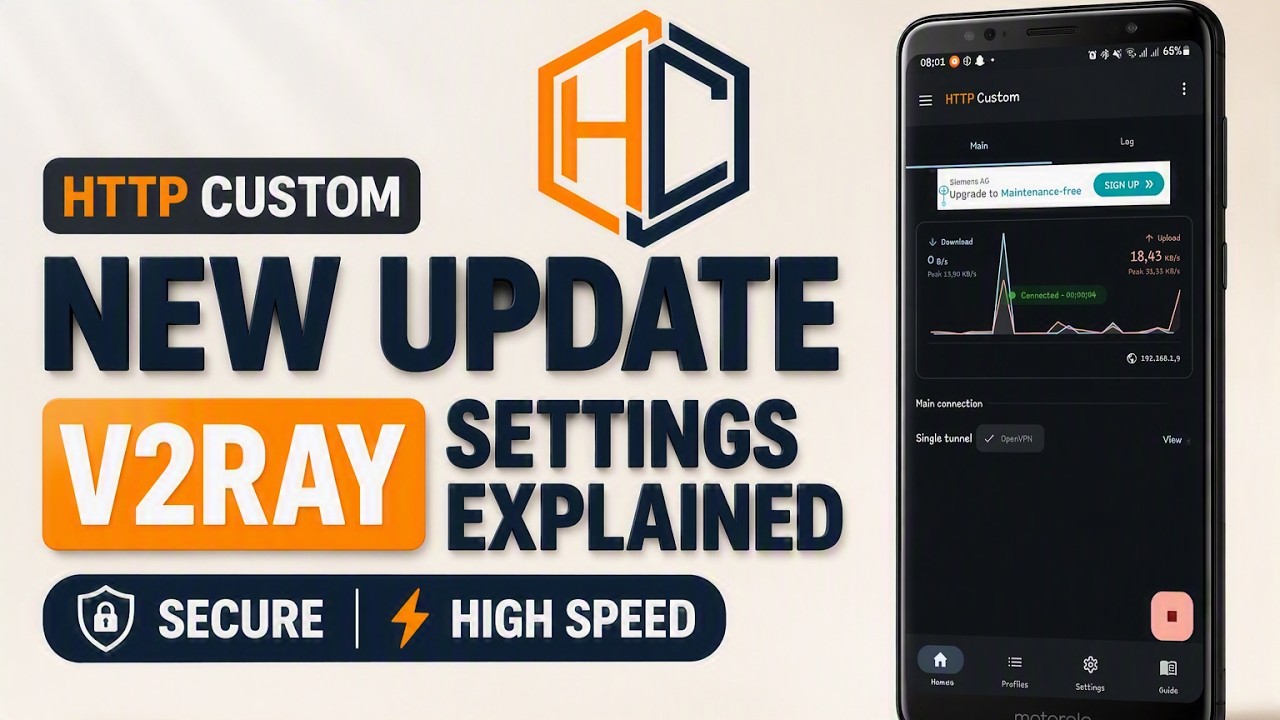 Как настроить V2Ray в HTTP Custom: новое обновление | Быстро и безопасно