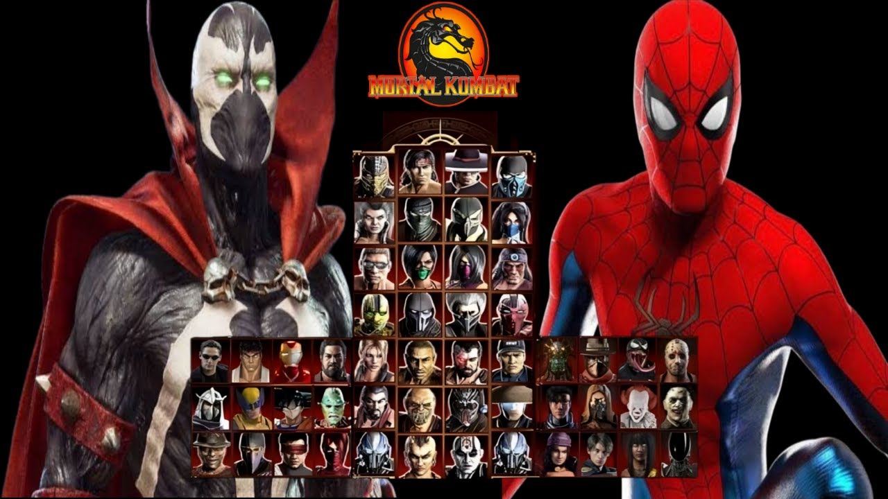 Mortal Kombat 9 - SPAWN & SPIDERMAN MOD - NEW Expert Tag Ladder Gameplay