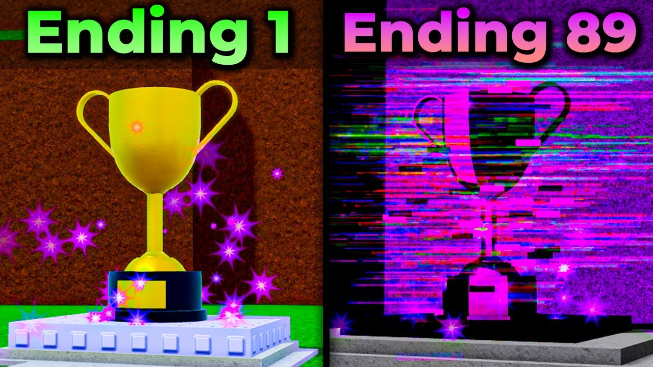 ALL 89 ENDINGS IN THE EASIEST GAME ON ROBLOX…