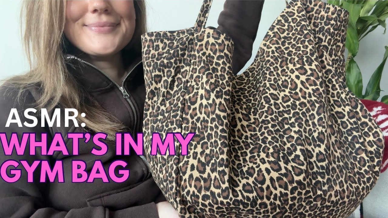 ASMR: What’s In My Gym Bag 🏋️| Whispers, Tapping, Scratching