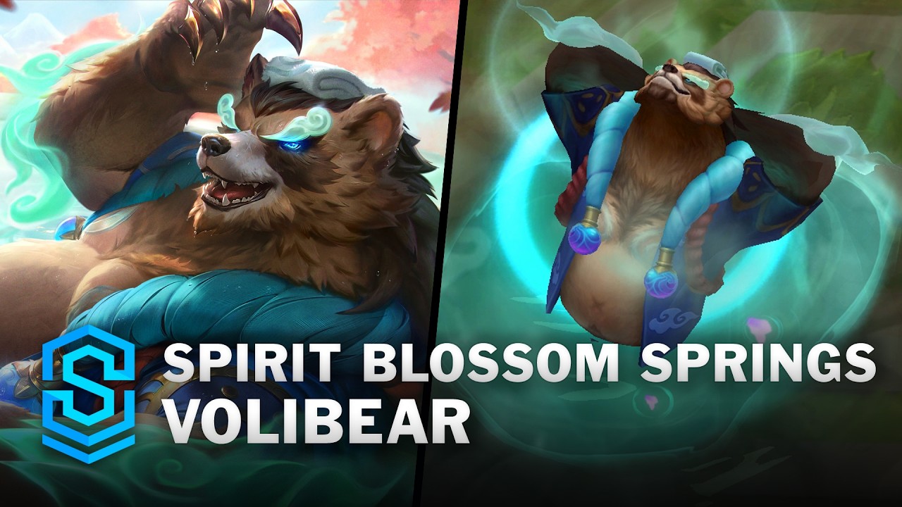 Spirit Blossom Springs Volibear Skin Spotlight - Pre-Release - PBE Preview - League of Legends