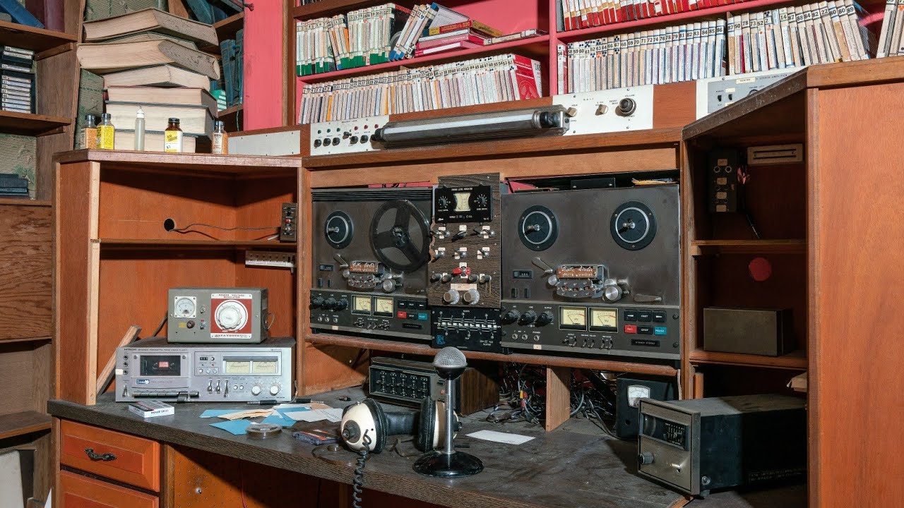 Exploring an Abandoned 1980's Radio Station Inside Historic Mansion (Everything Left Behind)