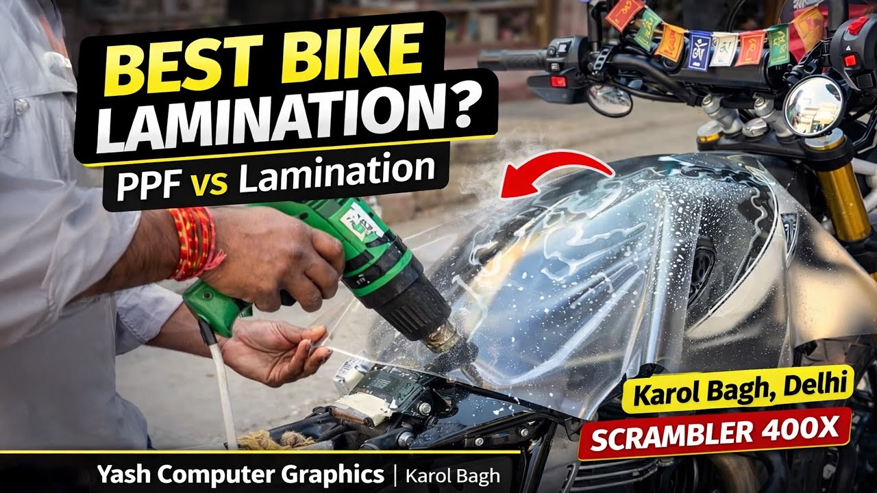 Best Lamination for Bike Over PPF | Triumph Scrambler 400X | Karol Bagh Delhi