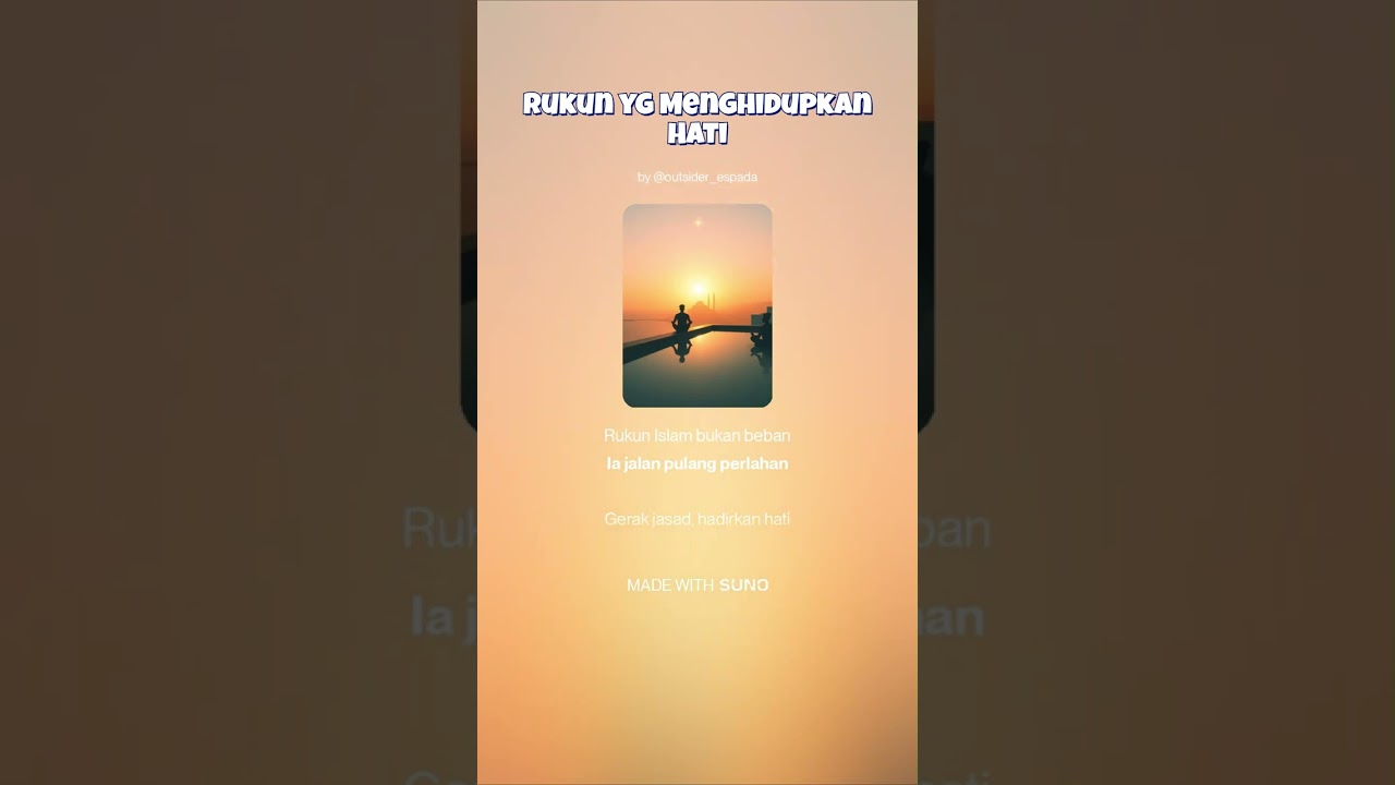 Rukun yg Menghidupkan Hati (Rukun Islam)