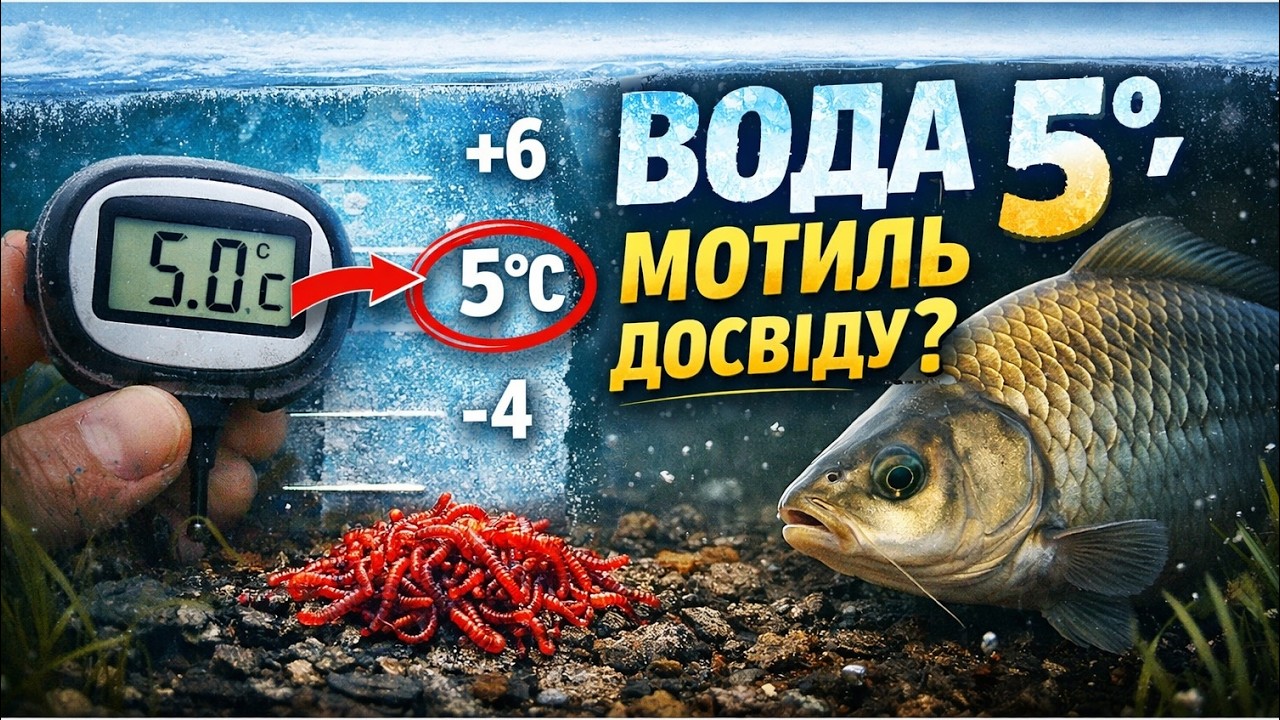 Всього 1 градус, і риба ПЕРЕСТАЄ клювати на мотиля. Ось у чому секрет!