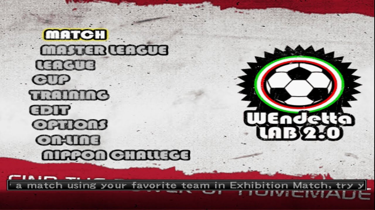 Winning Eleven 9 PS2 - Wendetta LAB 2.0 2005-06 season