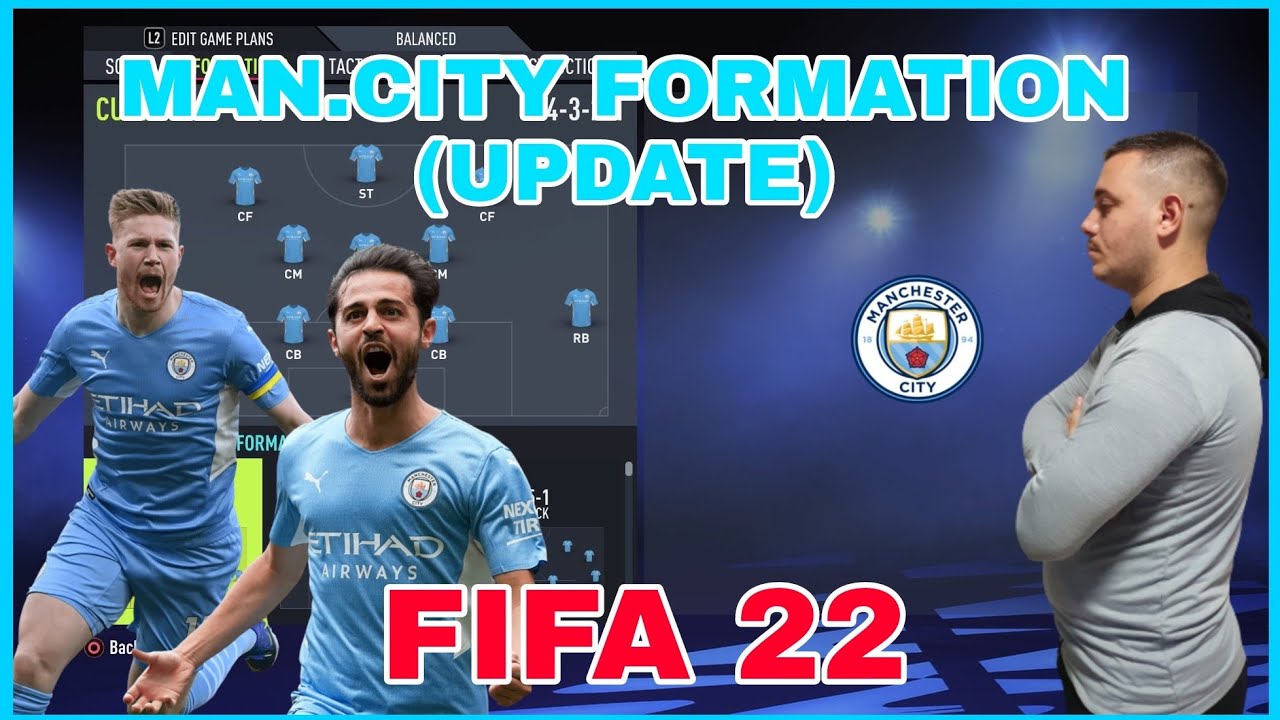 MANCHESTER CITY - BEST FORMATION, CUSTOM TACTICS & PLAYER INSTRUCTIONS - FIFA 22