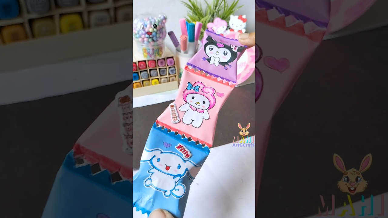 💖 DIY kuromi paper craft!? #diy #diycrafts #papercraft #cutecrafts #crafts #craft #cute #thingstodo