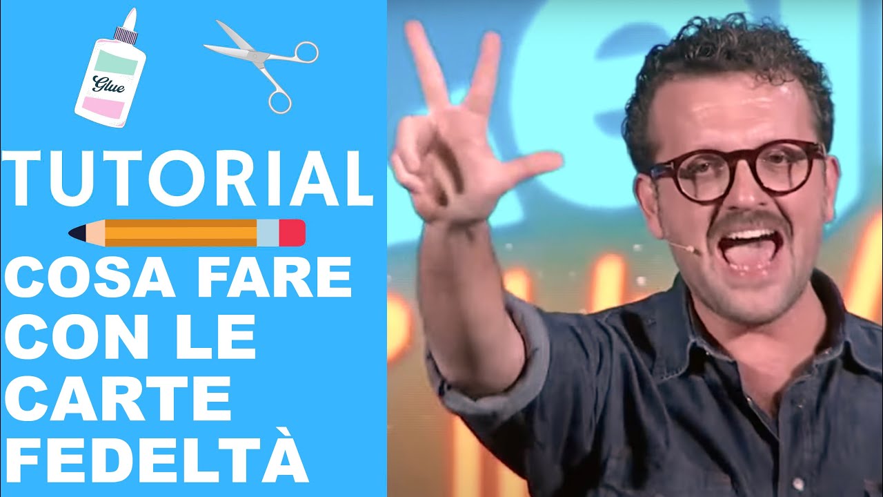 Cosa fare con le Carte Fedeltà - Tutorial | Vincenzo Albano a Zelig Time 2019