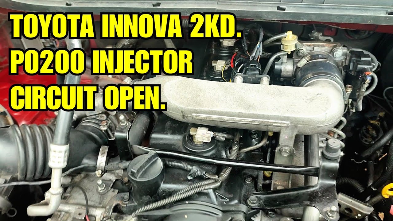 TOYOTA INNOVA 2KD. CRANKING LANG HINDI TUMUTULOY SA ANDAR. (P0200 INJECTOR/CIRCUIT OPEN. PART 1.