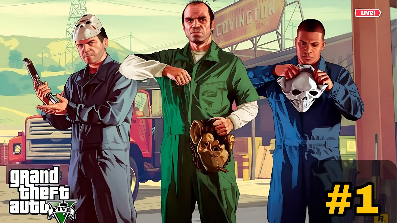GTA 5 Hindi Gameplay #1 🔥 | Bank Loot Mission 😱