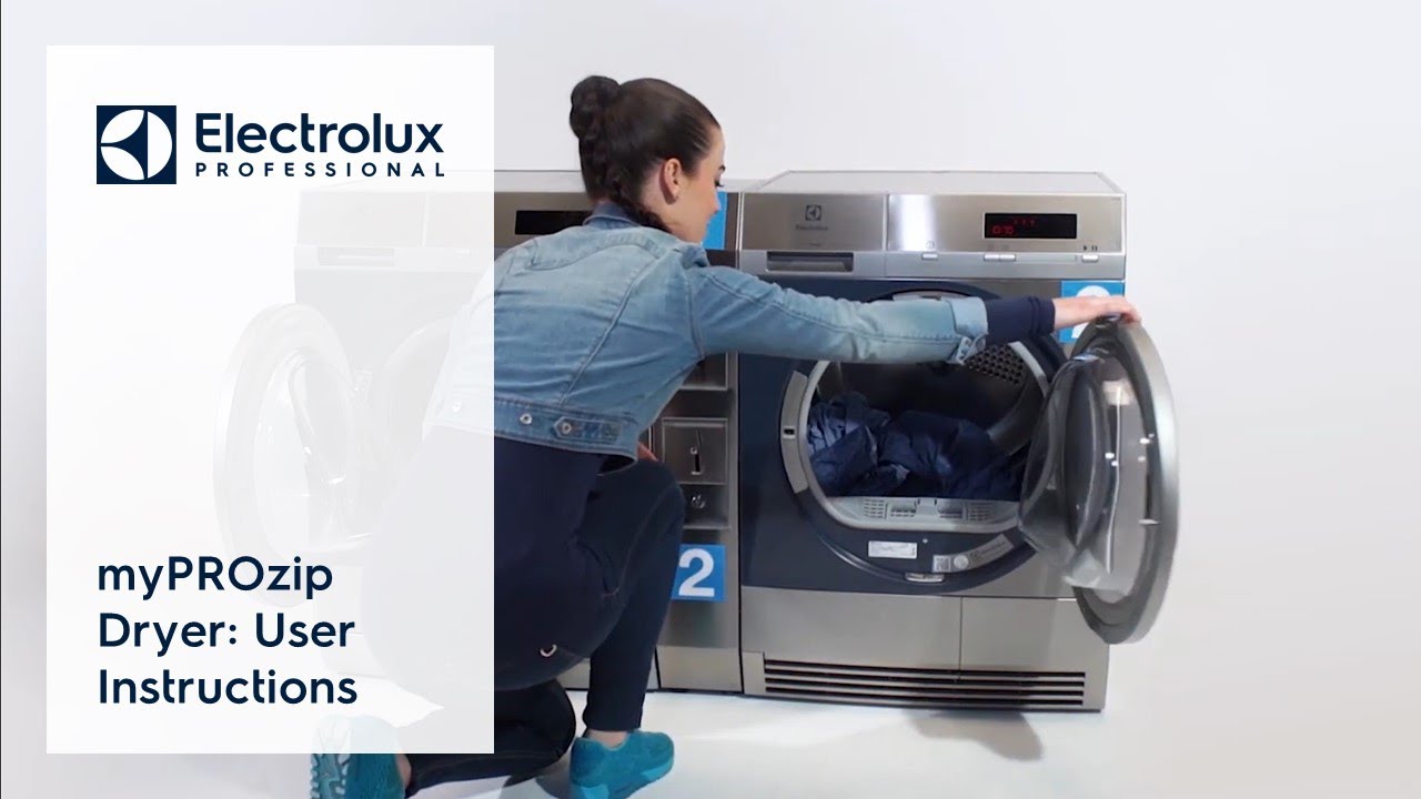 myPROzip Dryer: User Instructions | Electrolux Professional