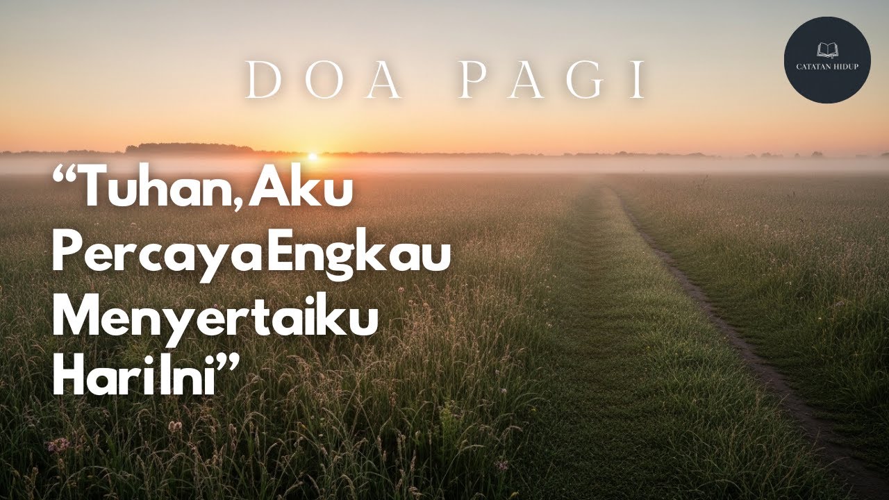 Tuhan, Aku Percaya Engkau Menyertaiku Hari Ini  |  Doa Pagi