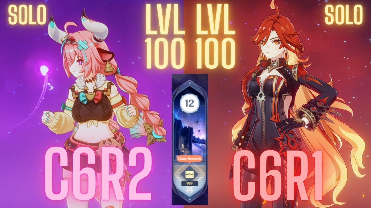 LEVEL 100 C6 Varesa and C6 Mavuika SOLO the 5.8B Abyss | Genshin Impact