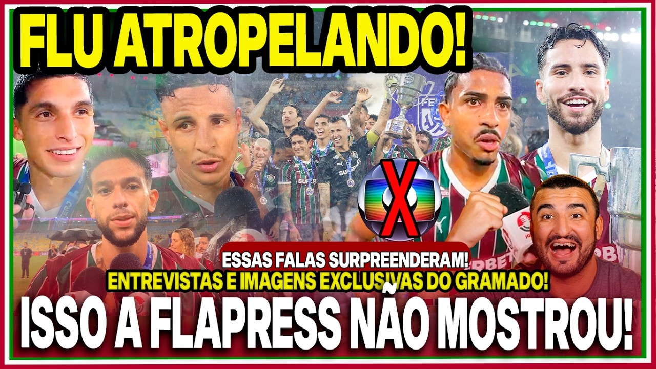 🔥FLU DOMINANTE! EXCLUSIVAS DO GRAMADO!😡CAMPEÃO IGNORADO PELA FLAPRESS! FALARAM DE TUDO PRA GENTE!