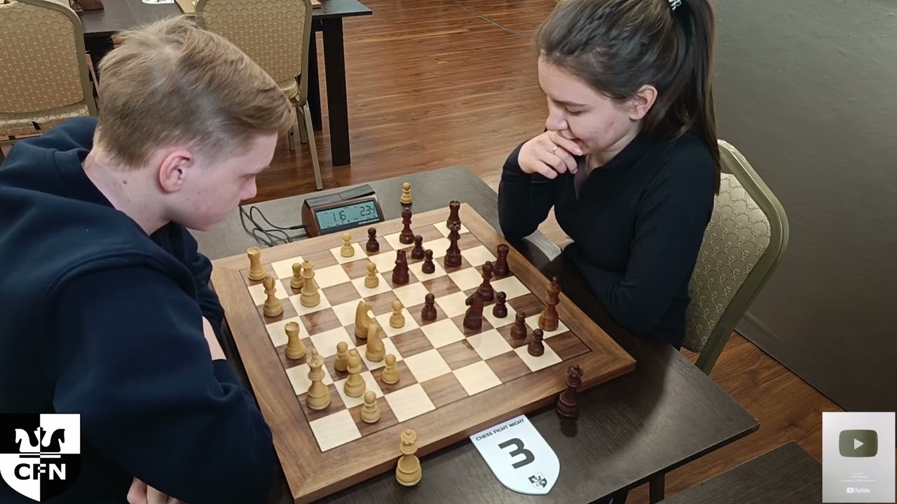 Fritz (1829) vs WFM Fatality (1913). Chess Fight Night. CFN. Blitz