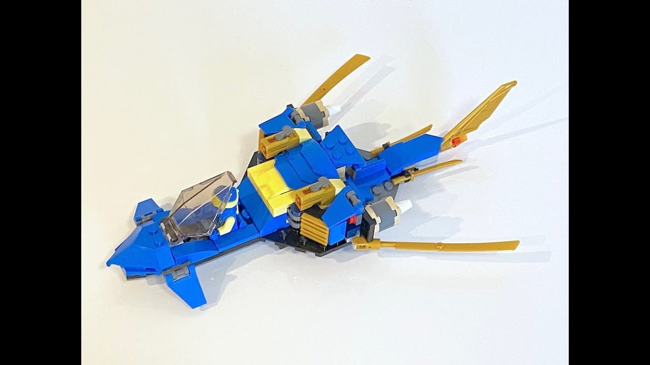 LEGO® 71784 Alternate Build - Jay's Lightning Jet EVO - Blue Wasp