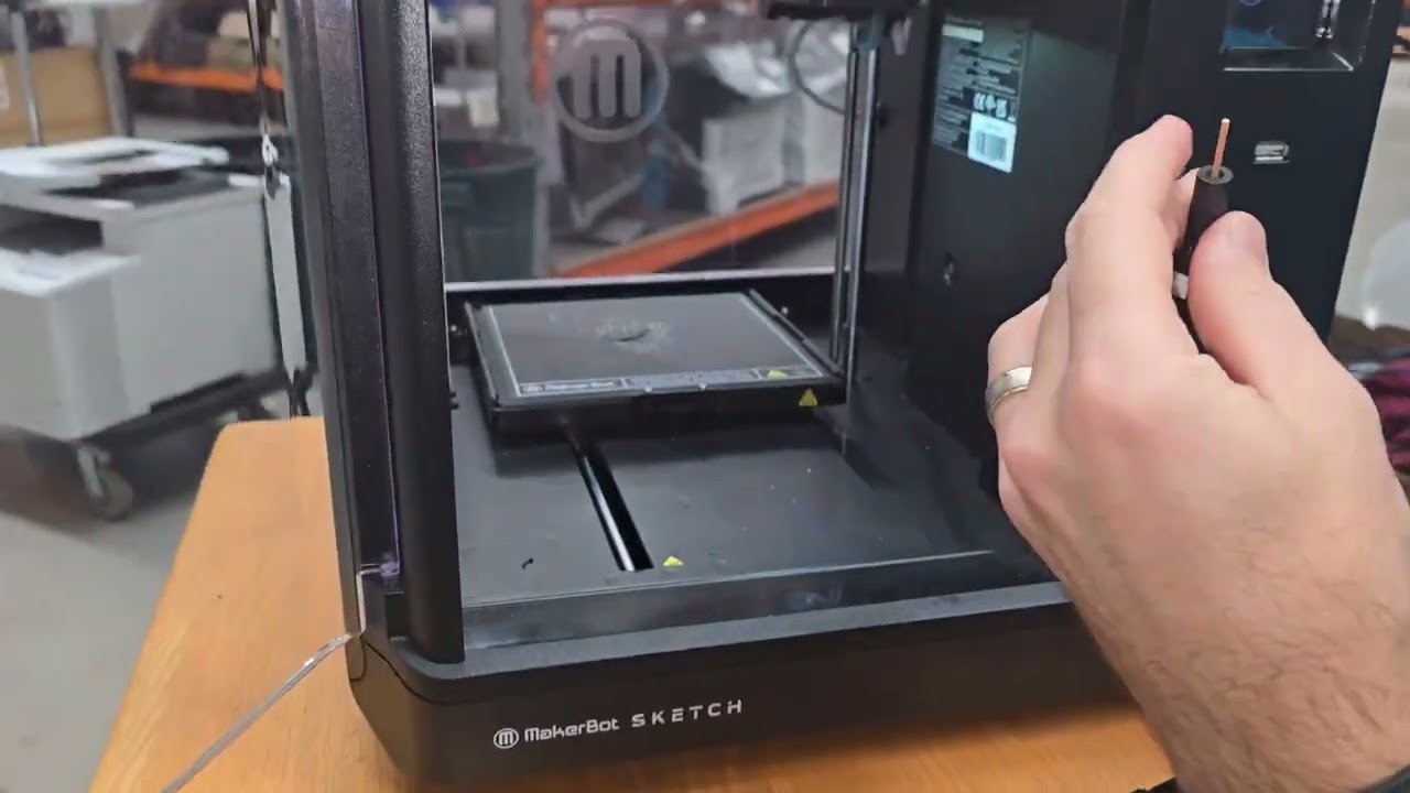 How to unblock a jammed / snapped filament in makerbot sketch