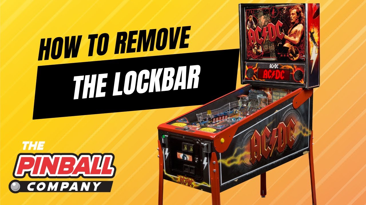 Pinball 101 #23 - How To Remove the Lockbar - Traditional Latch System