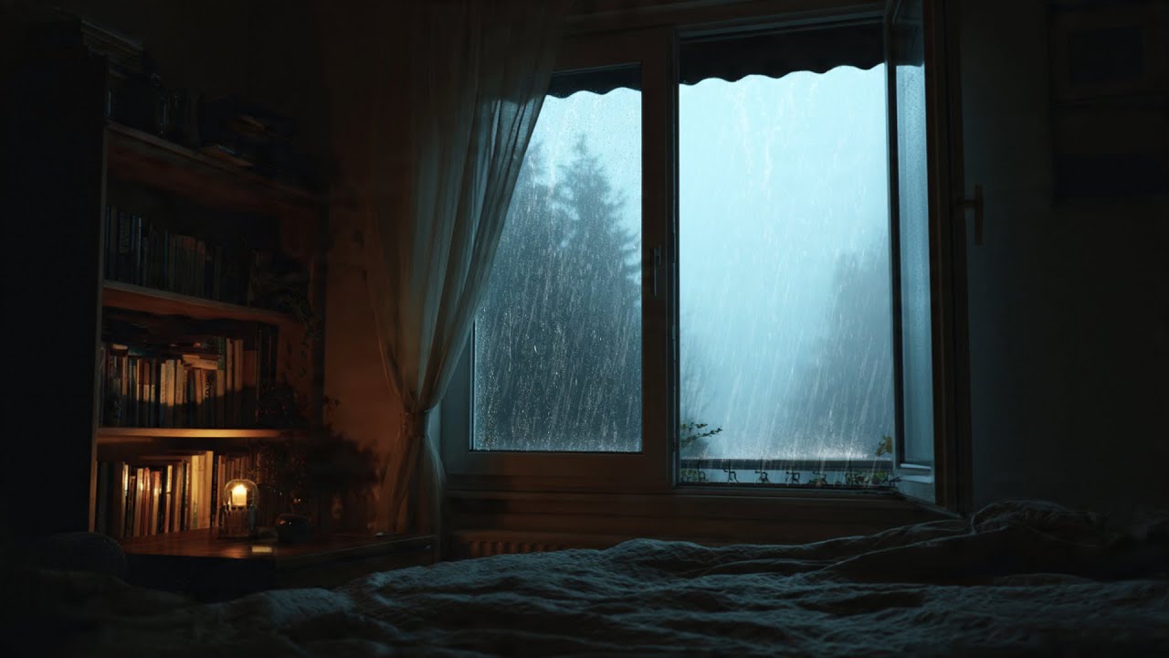 Relaxing Rainy Night Ambience 🌧️ Perfect Rain Sounds for Deep Sleep