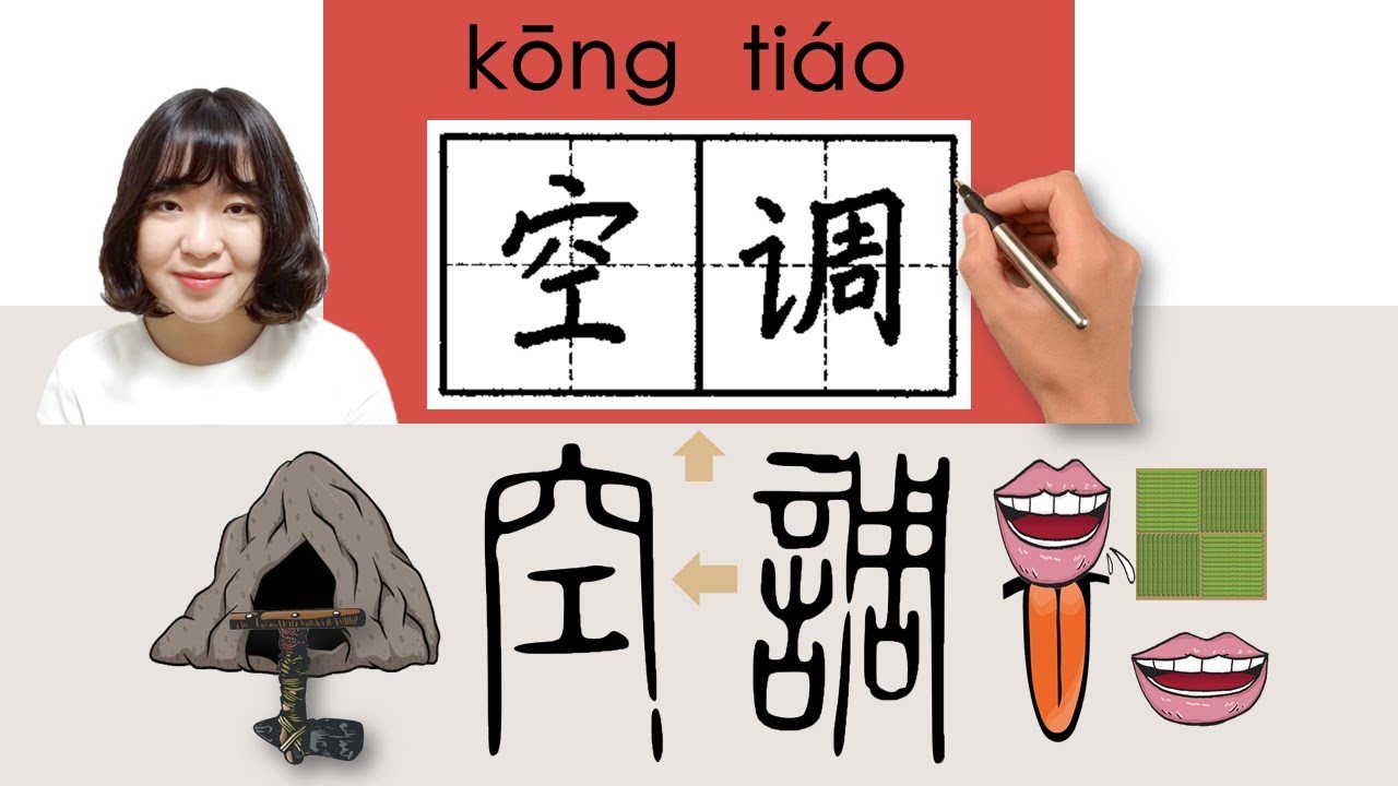 【NEW HSK3】/HSK3/空调/空調/kongtiao_(air conditioner)How to Pronounce & Write Chinese Word #newhsk3
