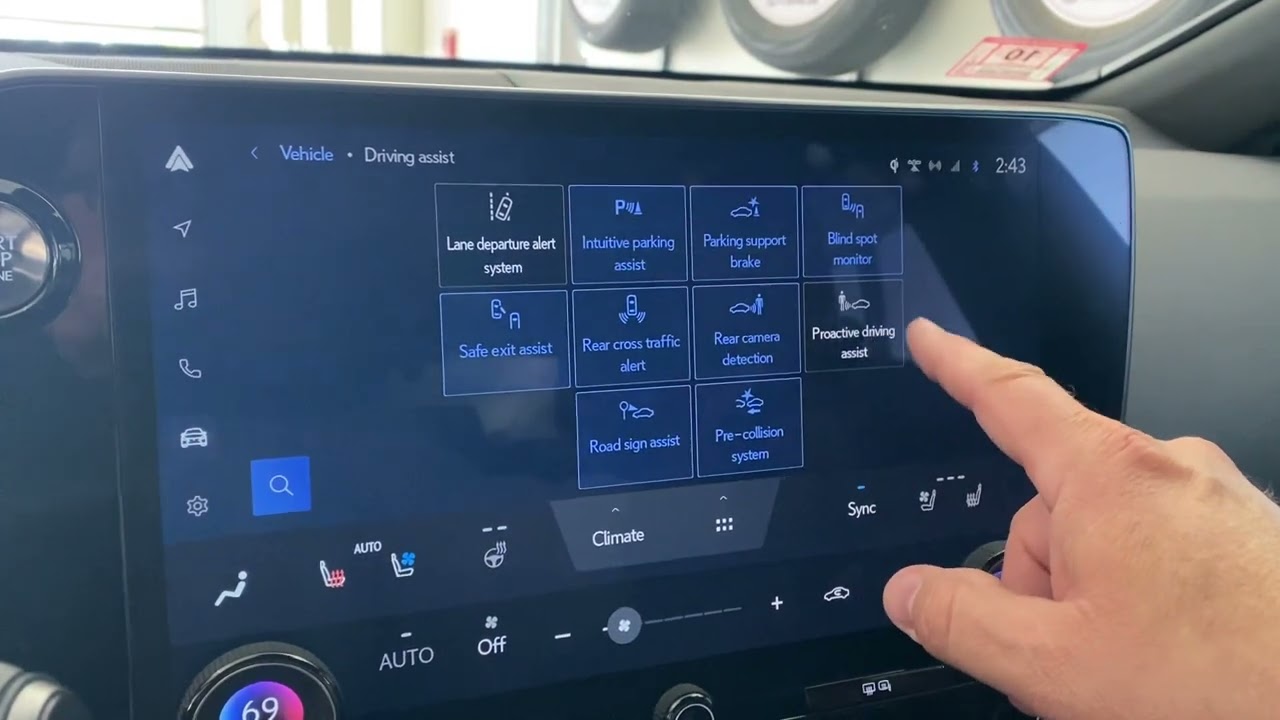 Lexus Proactive Driving Assist PDA turn off