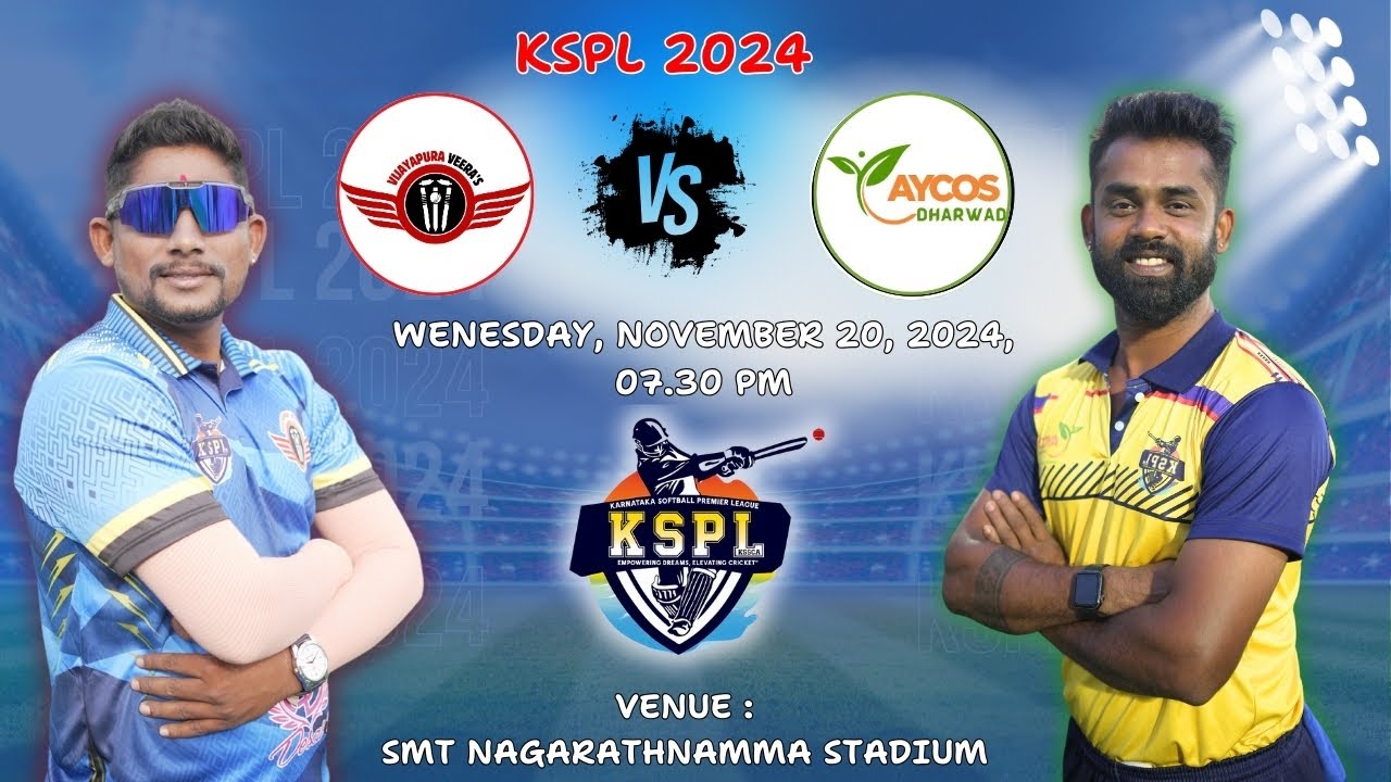 KSPL - 2024 || VIJAYAPURA VEERA'S  V/S AYCOS DHARWAD || MATCH - 35 ||