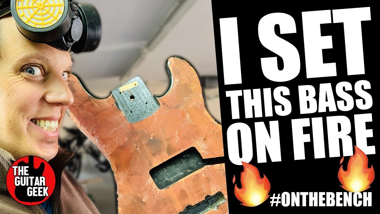 90s Squier Jazz Bass gets STRIPPED - #OnTheBench The Guitar Geek